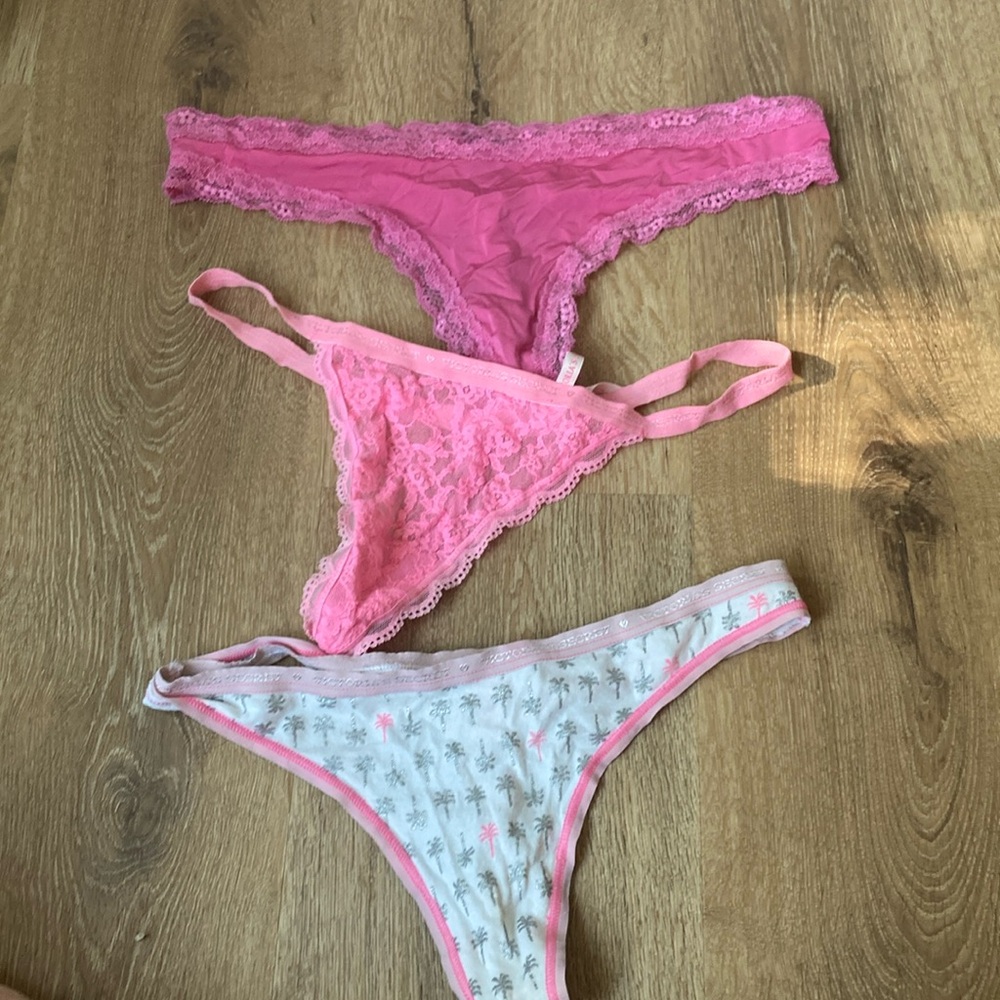 Victoria’s Secret bundle of three itty bitty g string / thongs